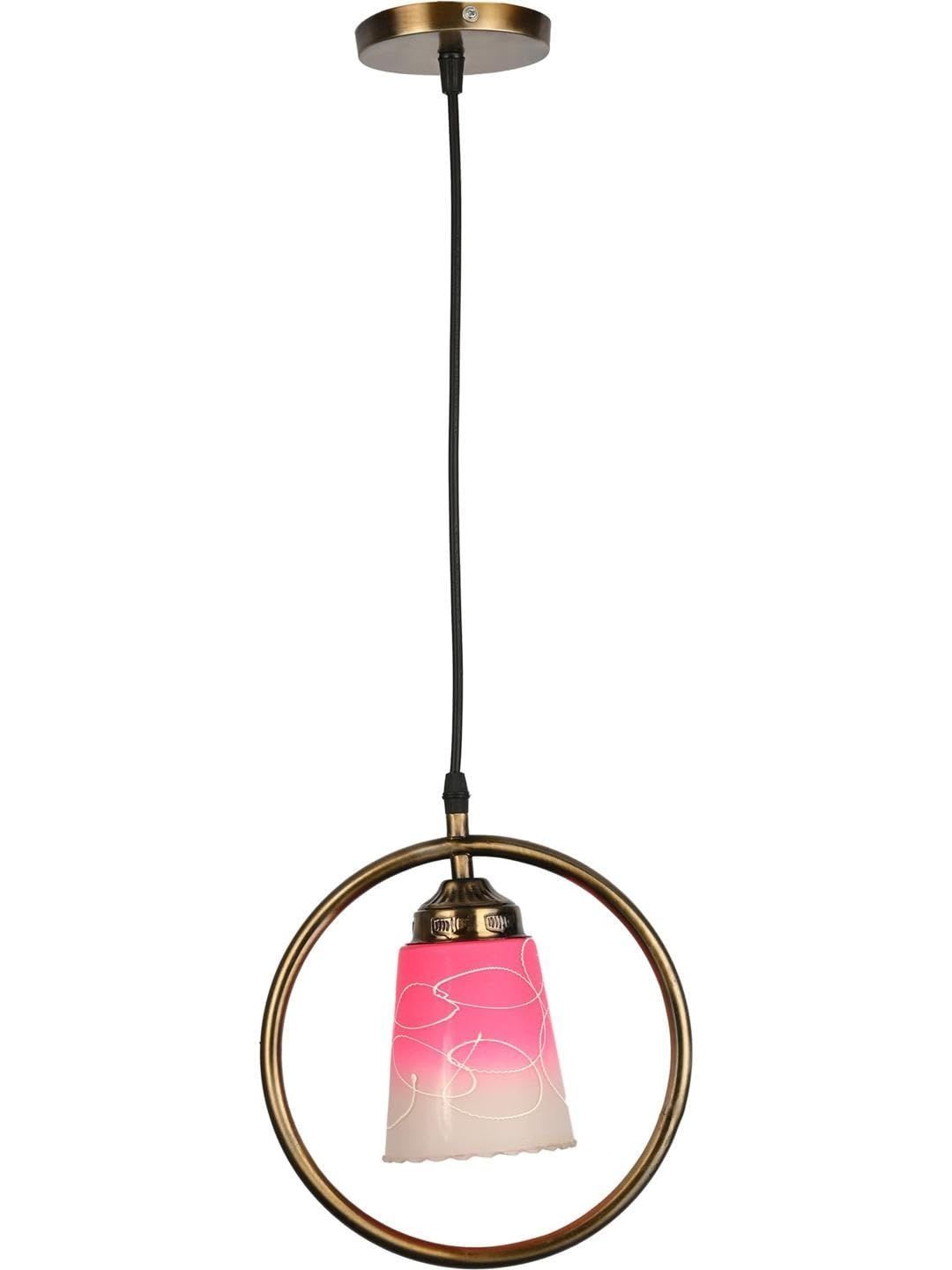 1ST TIME White & Pink Printed Ceiling Lamp-picture-17