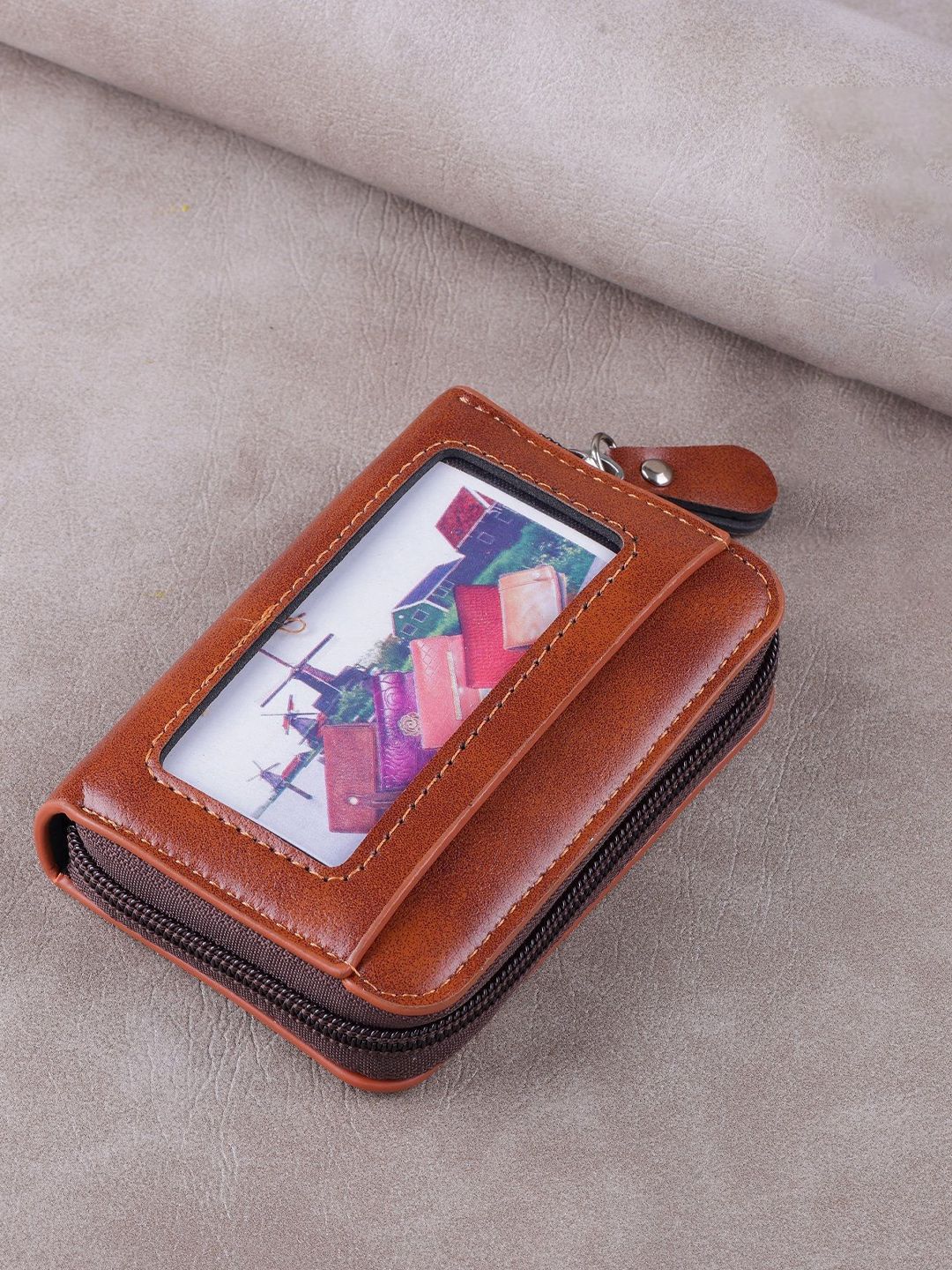 WATCHSTAR Unisex Leather Zip Around Wallet-picture-20