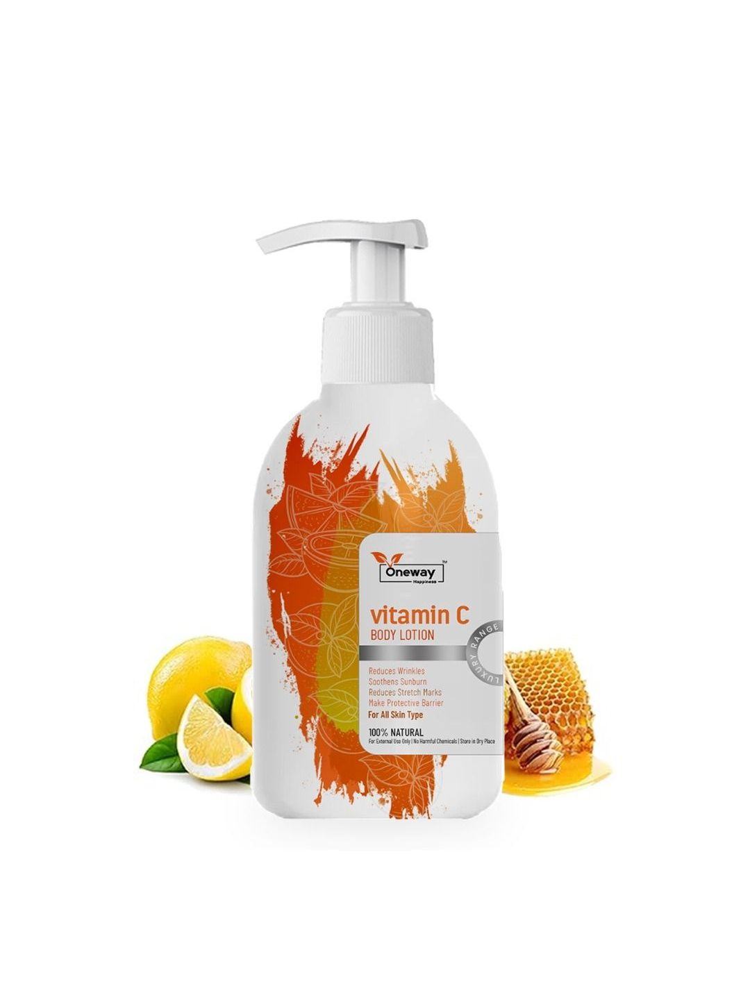 Oneway Happiness Vitamin C Body Lotion With Shea Butter - 300 ml-image-40