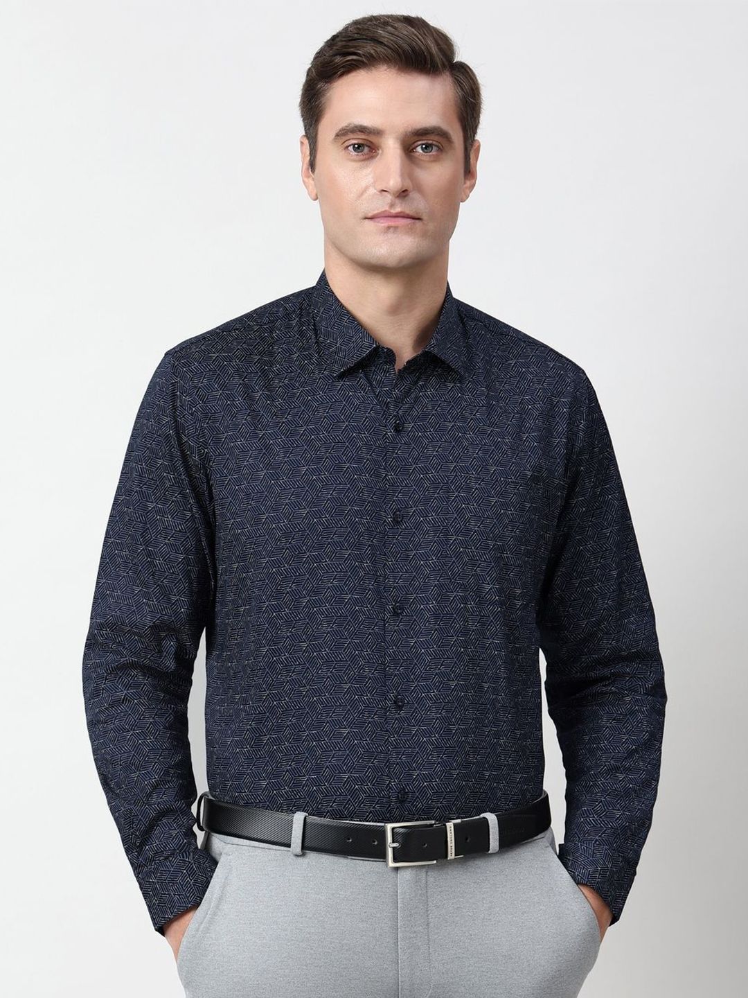 Peter England Men Slim Fit Printed Casual Shirt-picture-36
