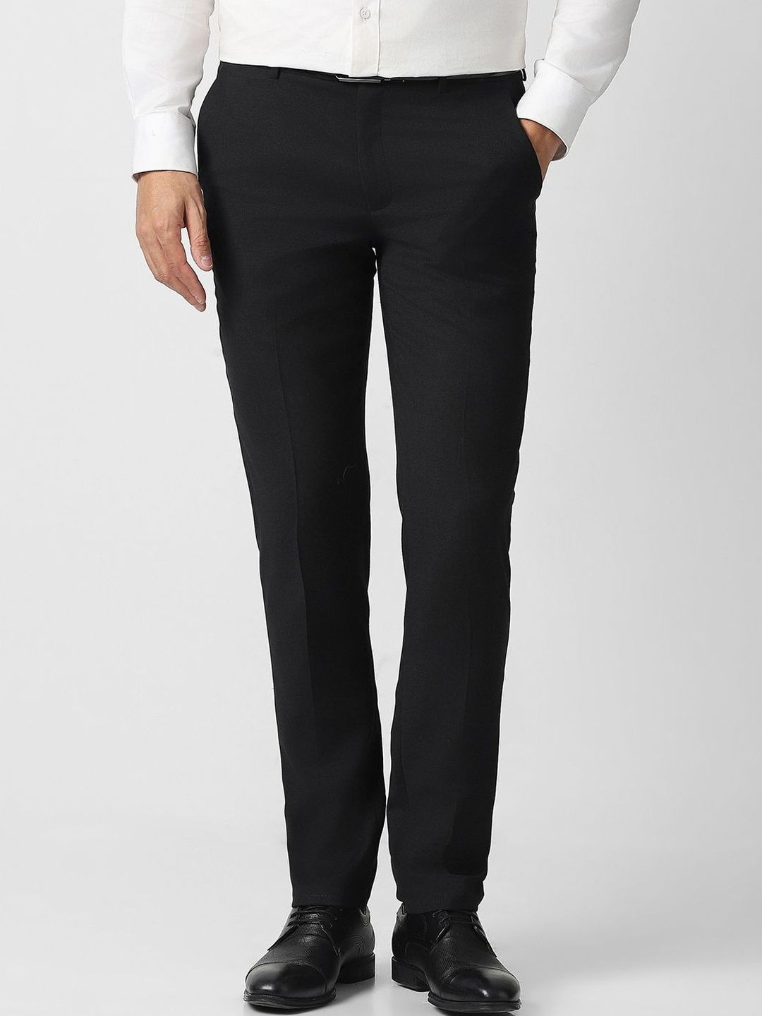 Van Heusen Men Mid-Rise Slim Fit Formal Trousers-picture-10