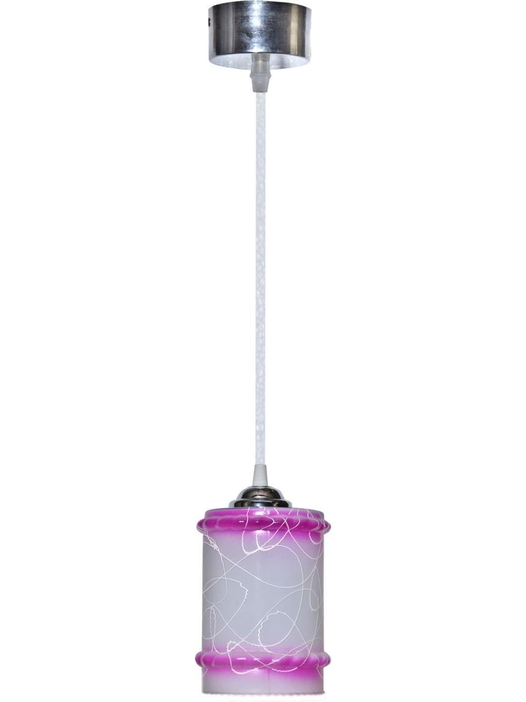 1ST TIME White & Pink Printed Cylinder Self Assembly Ceiling Lamp-picture-27