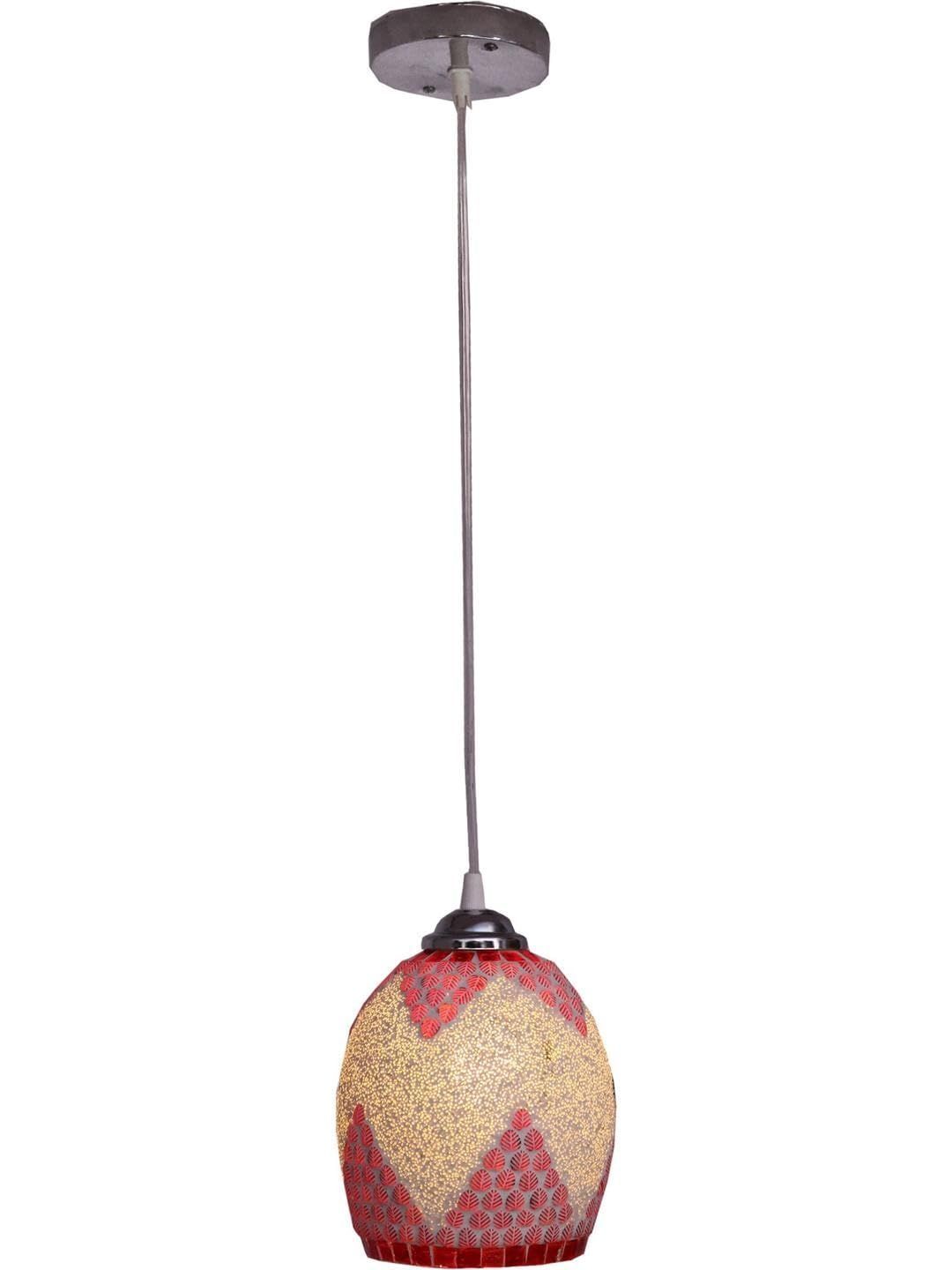 1ST TIME White & Red Textured Ceiling Lamp-picture-18
