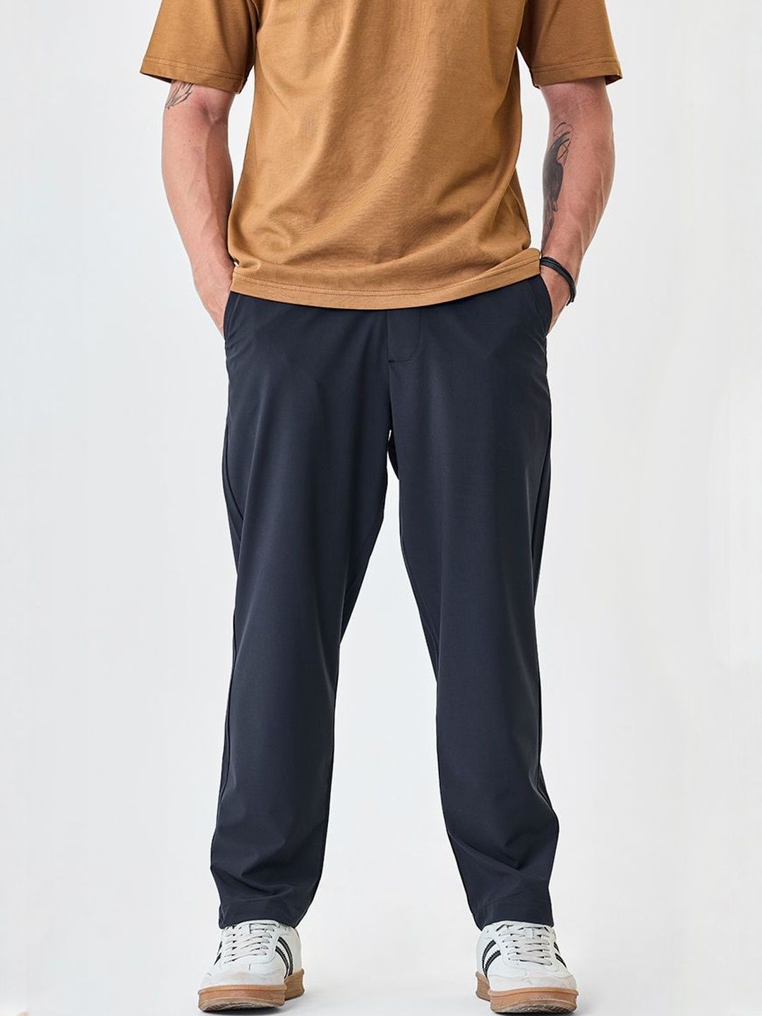 Snitch Men Mid-Rise Regular Fit Trousers-picture-11