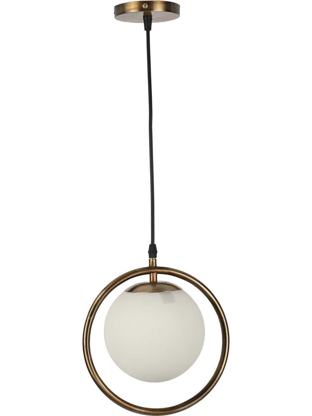 1ST TIME White & Gold-Toned Ceiling Lamp-image-49