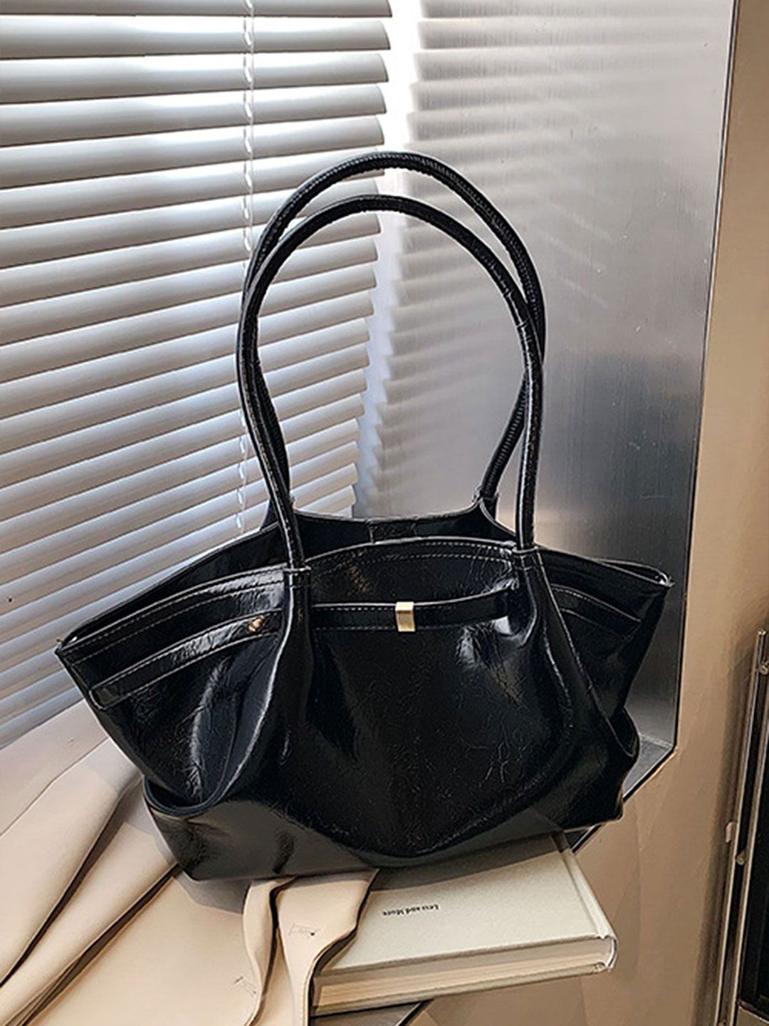 LULU & SKY Women Solid Structured Shoulder Bag-image-11