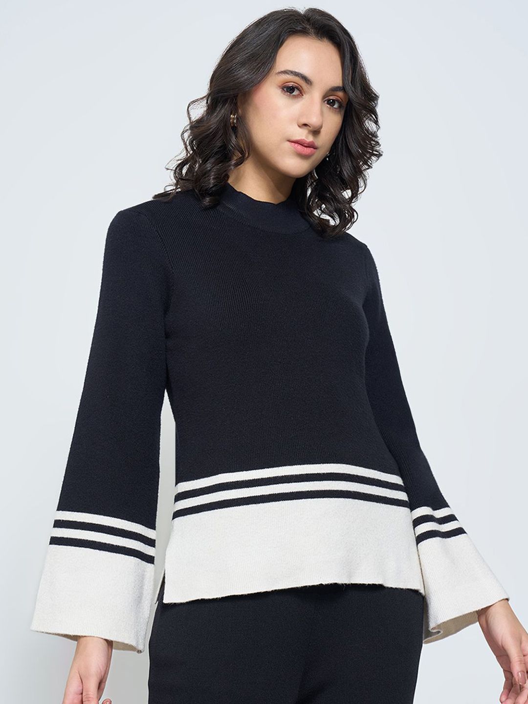 Annabelle by Pantaloons Women Striped Polyester Pullover-picture-15