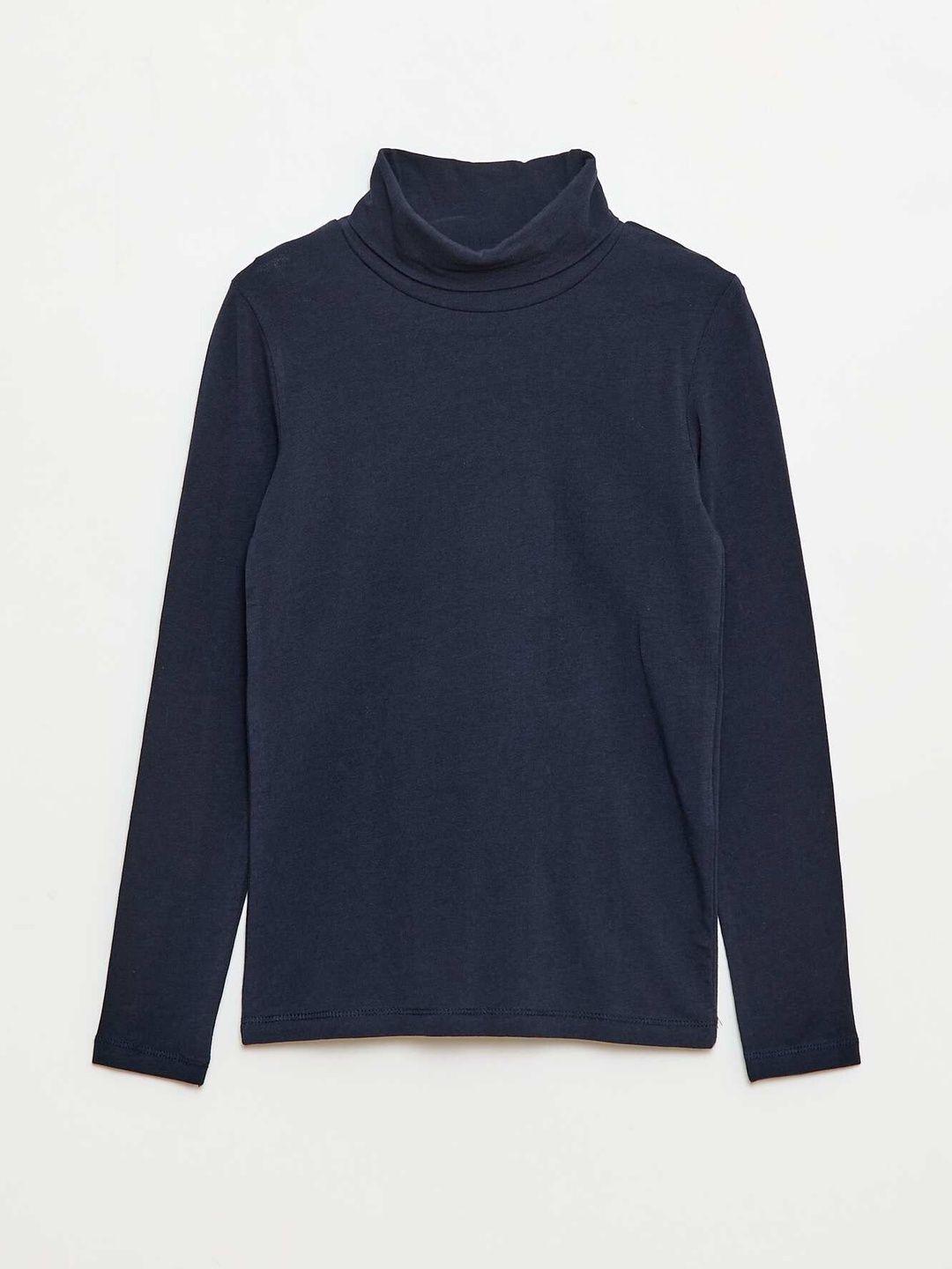 KIABI Girls High Neck Long Sleeves Pure Cotton Tops-picture-38