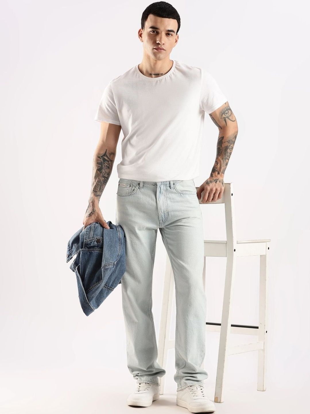 Calvin Klein Jeans U.S Men Cotton Straight Fit Mid-Rise Light Fade Jeans-picture-26