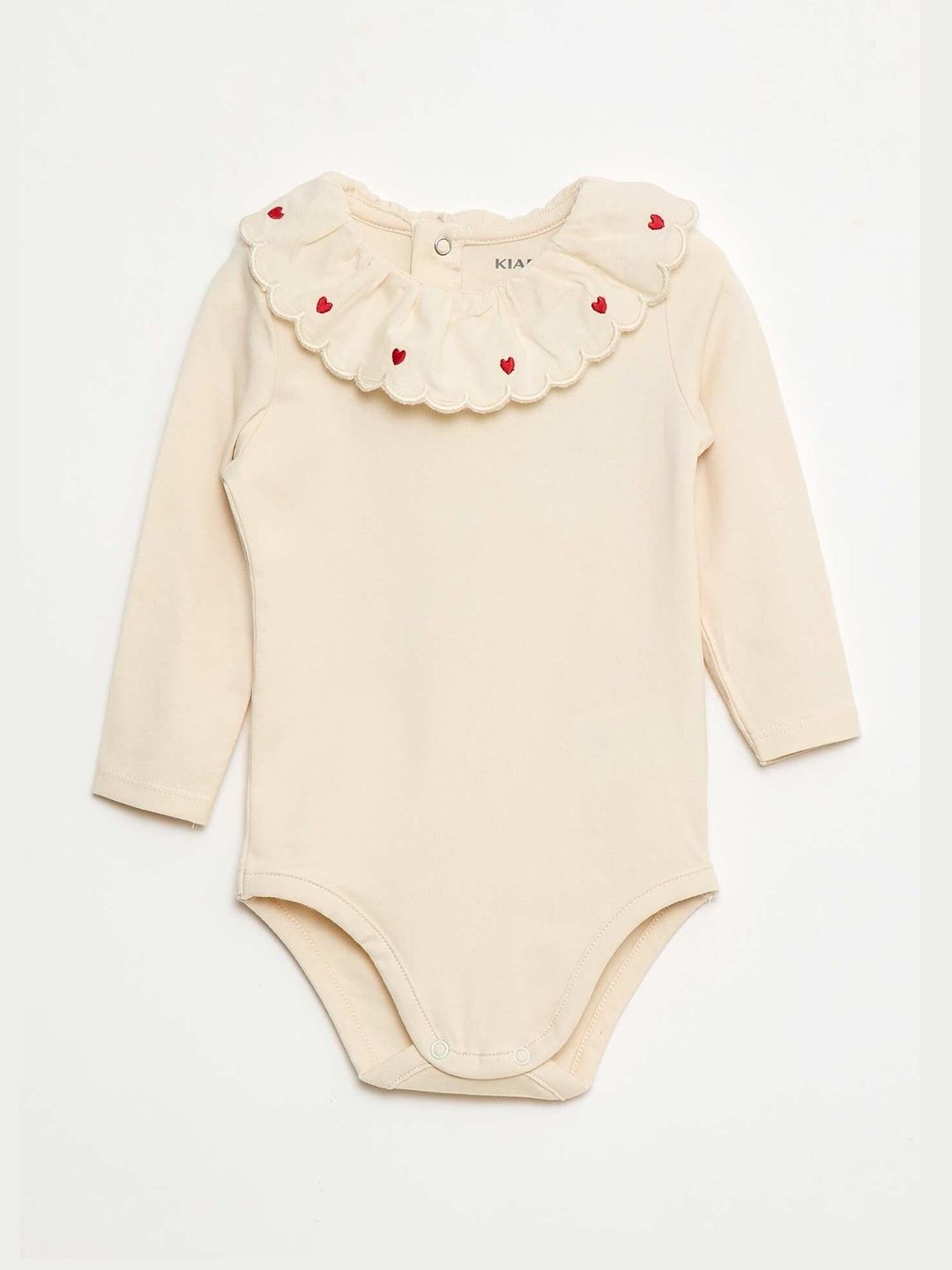 KIABI Girls Embroidered Round Neck Pure Cotton Bodysuit-picture-10