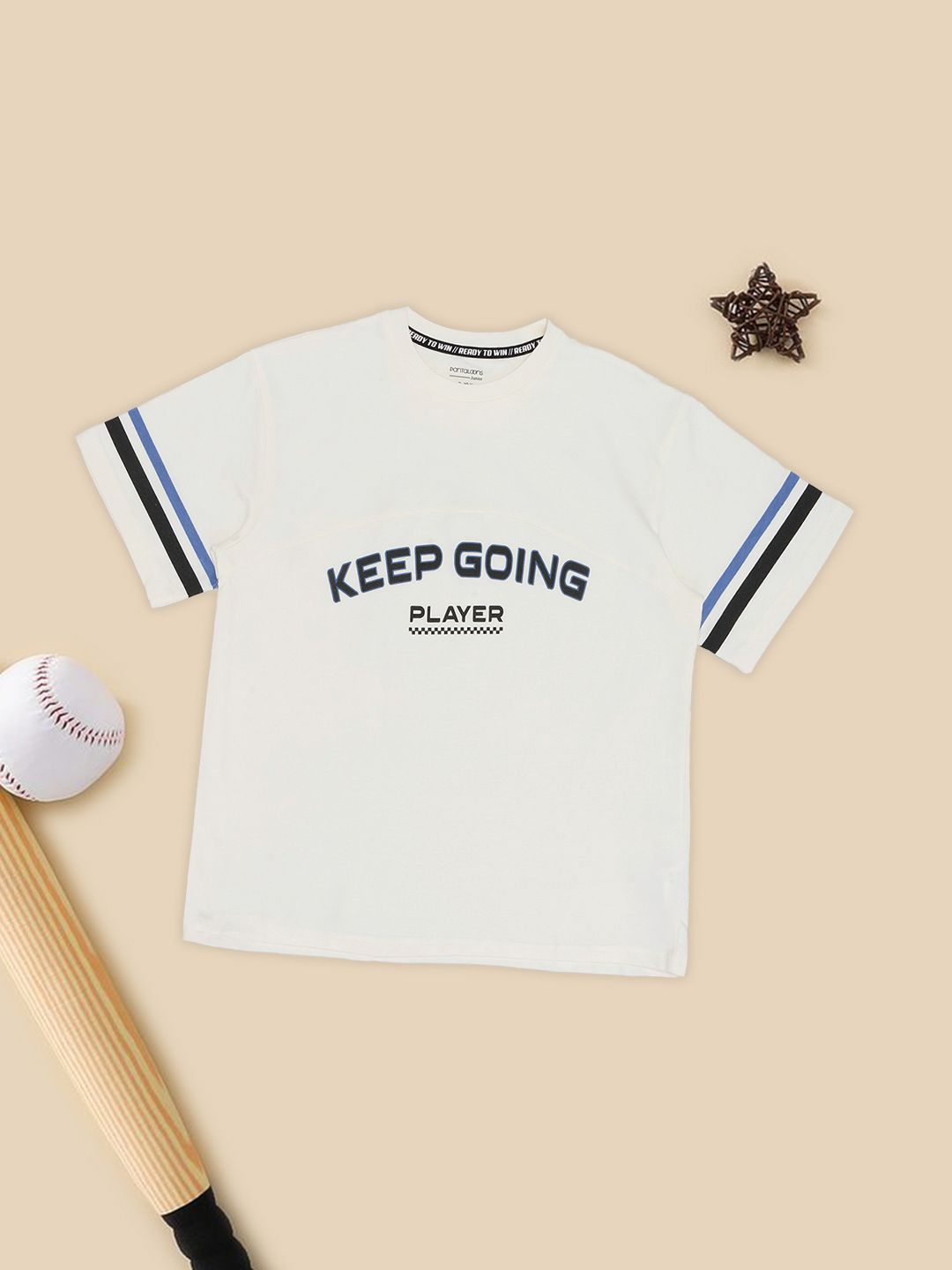 Pantaloons Junior Boys Typography Printed T-shirt-picture-23