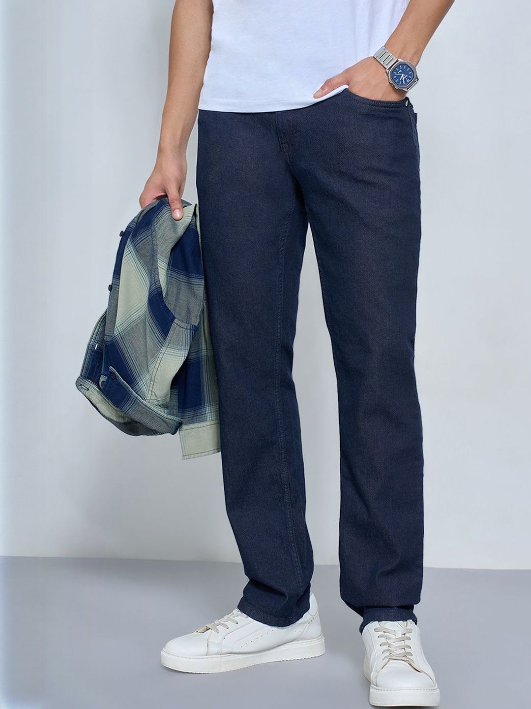 SF JEANS by Pantaloons Men Straight Fit Mid-Rise Jeans-picture-20