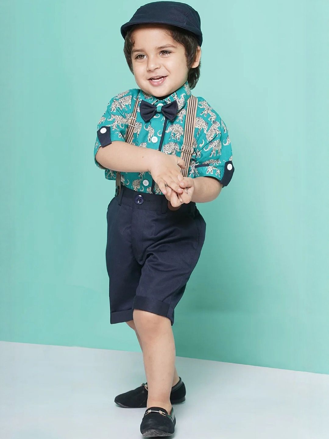 purple sky Boys Printed Shirt with Shorts-picture-52