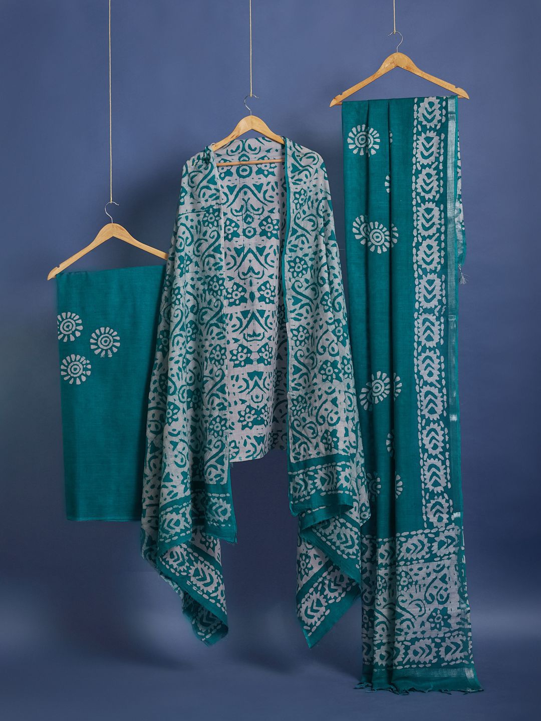 Taavi Batik Printed Pure Cotton Unstitched Dress Material-picture-46
