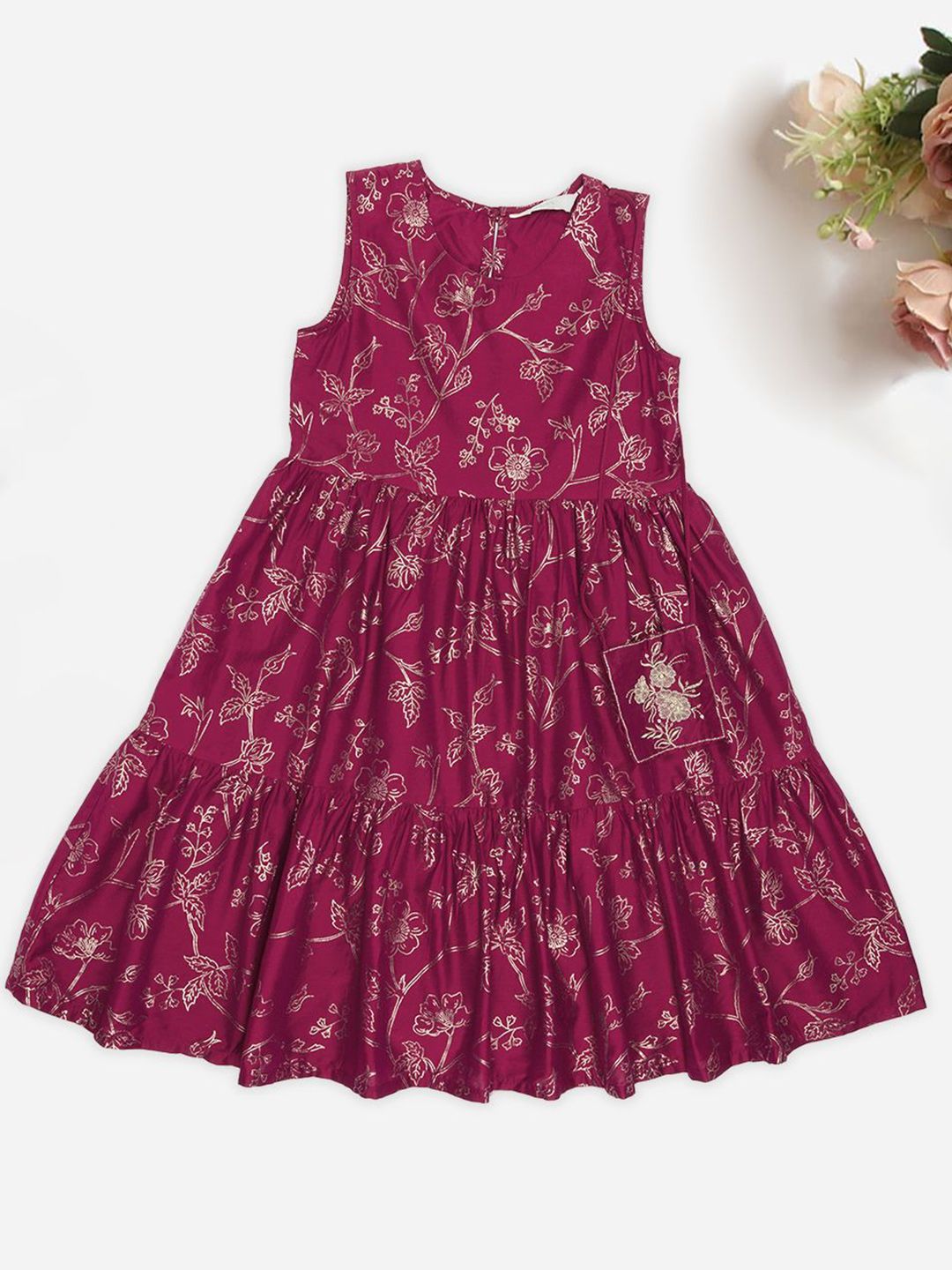 AKKRITI BY PANTALOONS Floral Print Fit & Flare Dress-picture-18