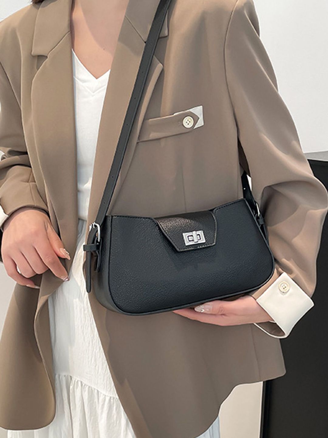 LULU & SKY Women Solid Structured Shoulder Bag-picture-45