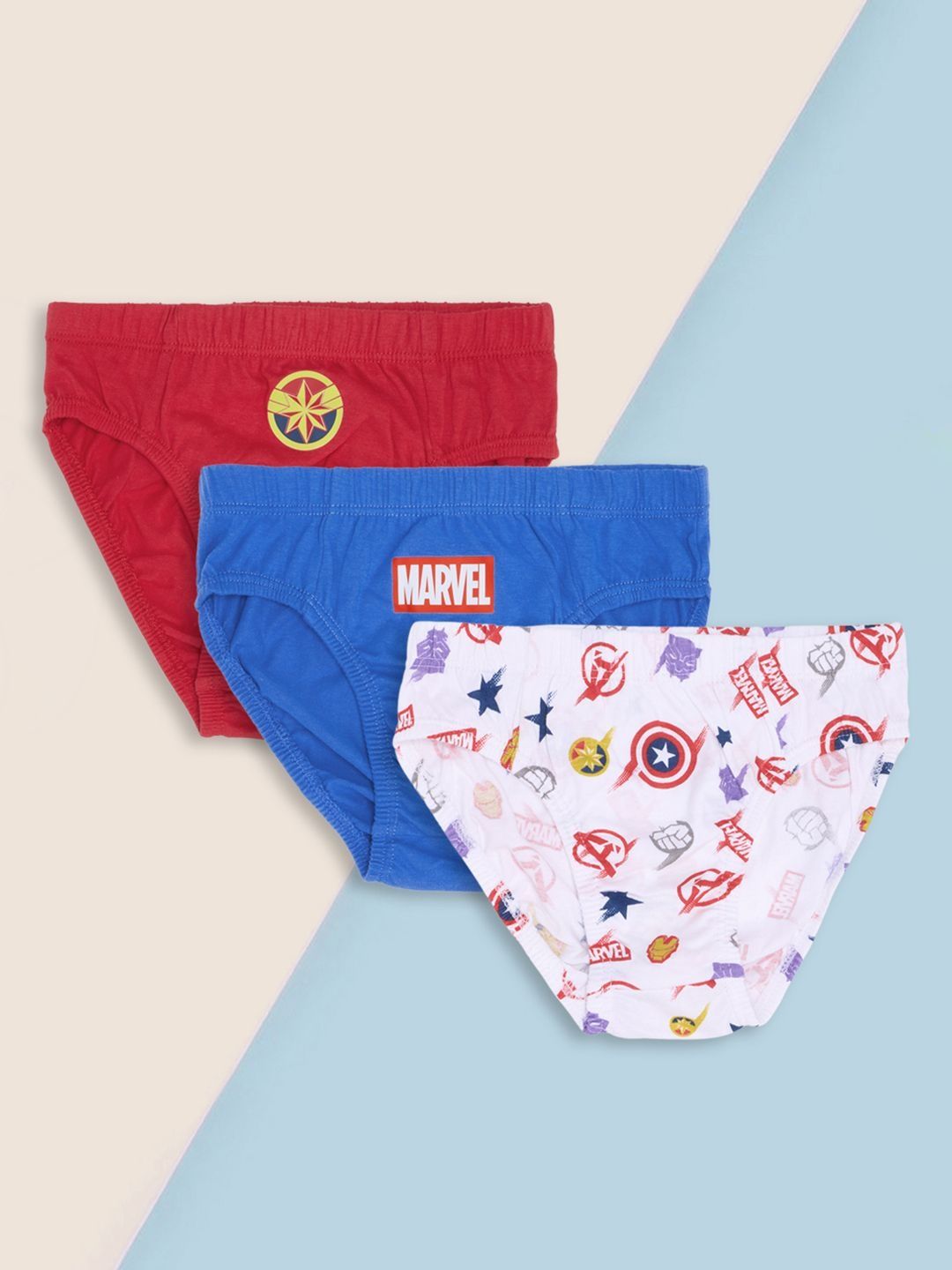 Pantaloons Junior Boys Pack Of 3 Printed Pure Cotton Basic Briefs-picture-33
