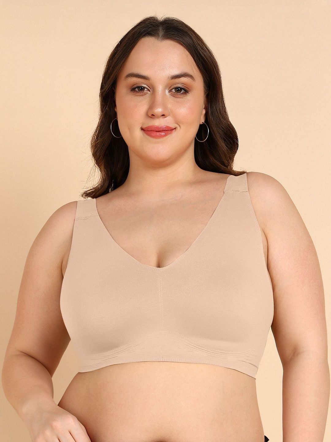 Tweens Plus-Size Full Coverage Lightly Padded Non-Wired Seamless Cotton Seamless Bra-picture-23