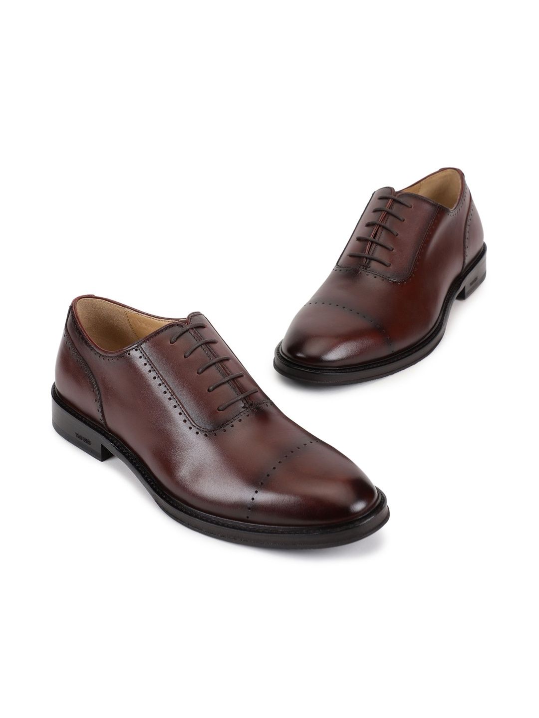 Woods Men Textured Leather Formal Oxfords Shoes-image-15