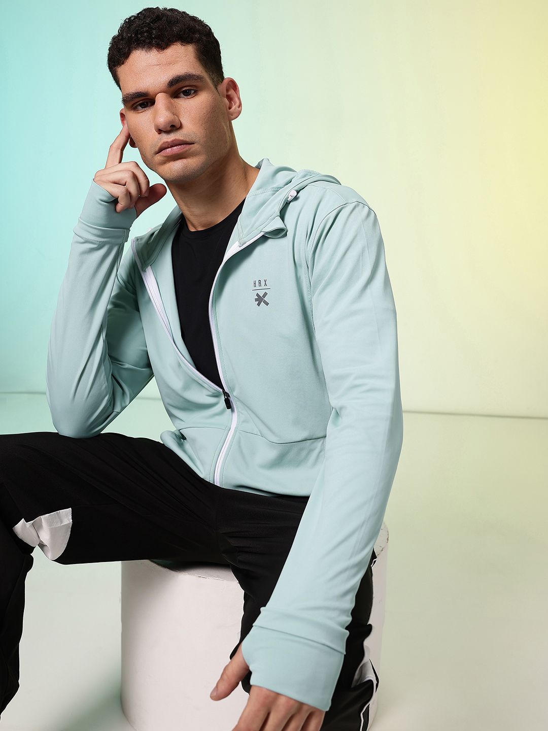 HRX by Hrithik Roshan Hooded Rapid-Dry Training Sporty Jacket