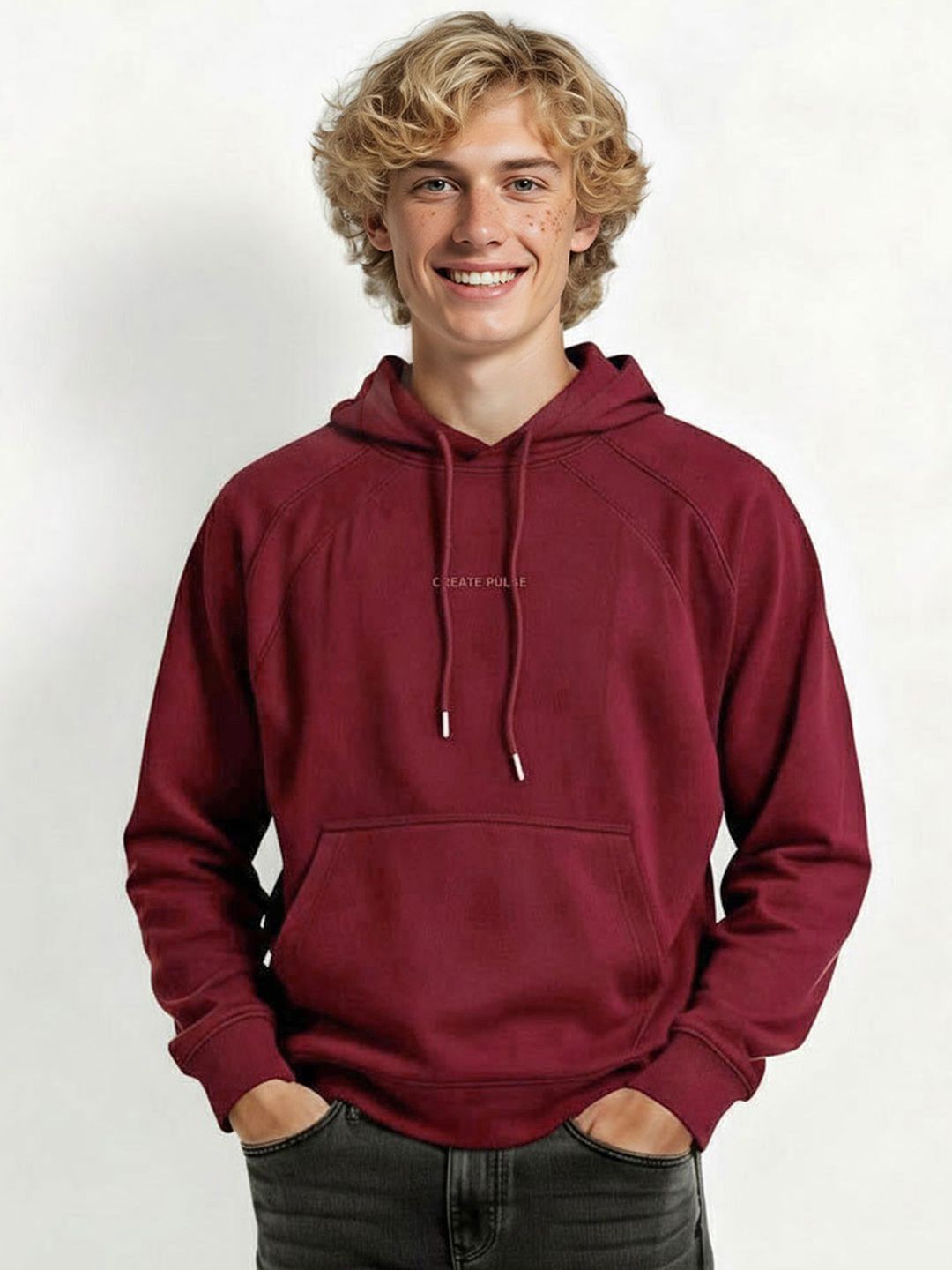 Mast & Harbour Hooded Relaxed Fit Fleece Sweatshirt-picture-10