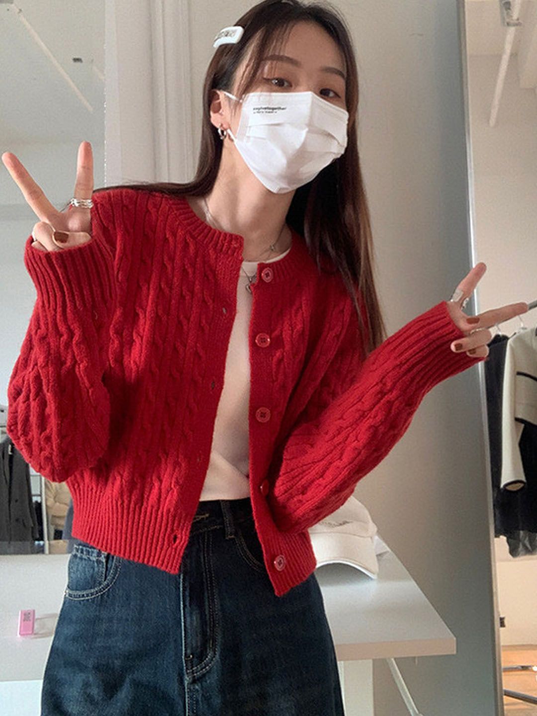 StyleCast Women Cable Knit Cardigan-picture-18