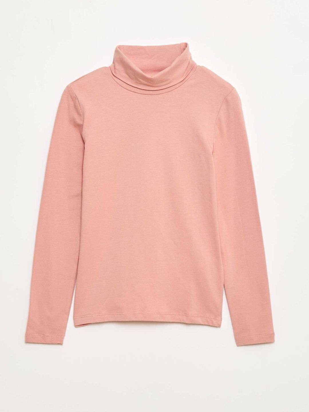KIABI Girls High Neck Long Sleeves Pure Cotton Tops-picture-42