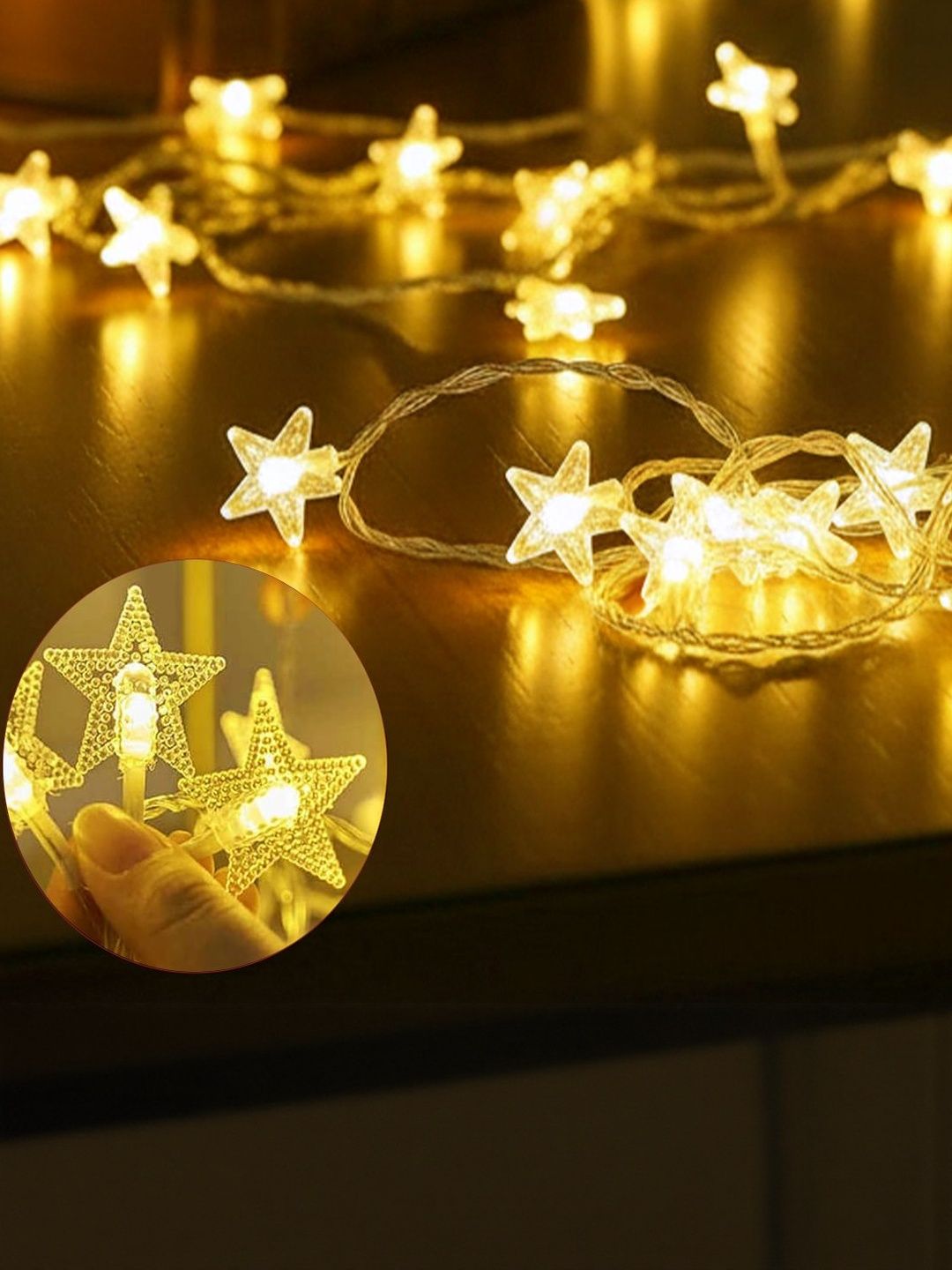 Special You White Star Shape LED String Lights-image-10