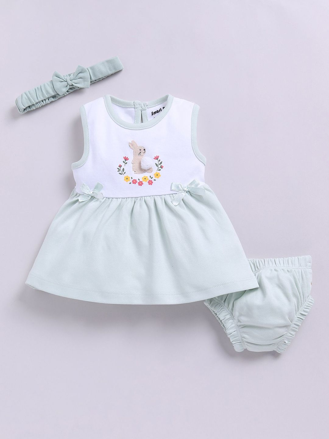 Smart Baby Floral Applique A-Line Dress-picture-41