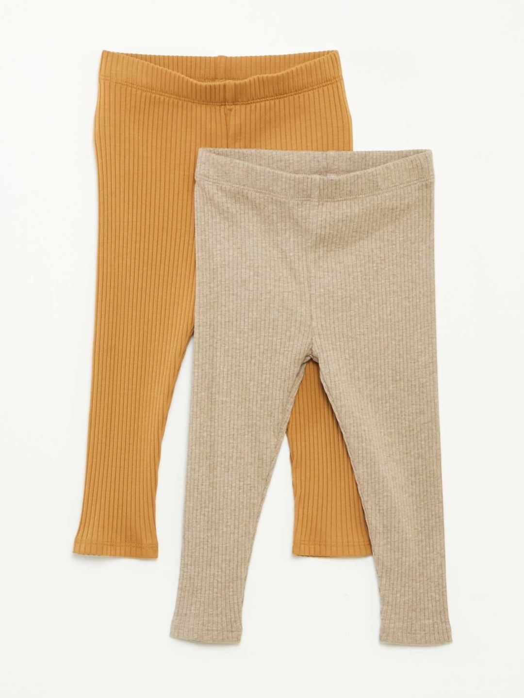 KIABI Girls Pack Of 2 Mid-Rise Ankle-Length Leggings-picture-12