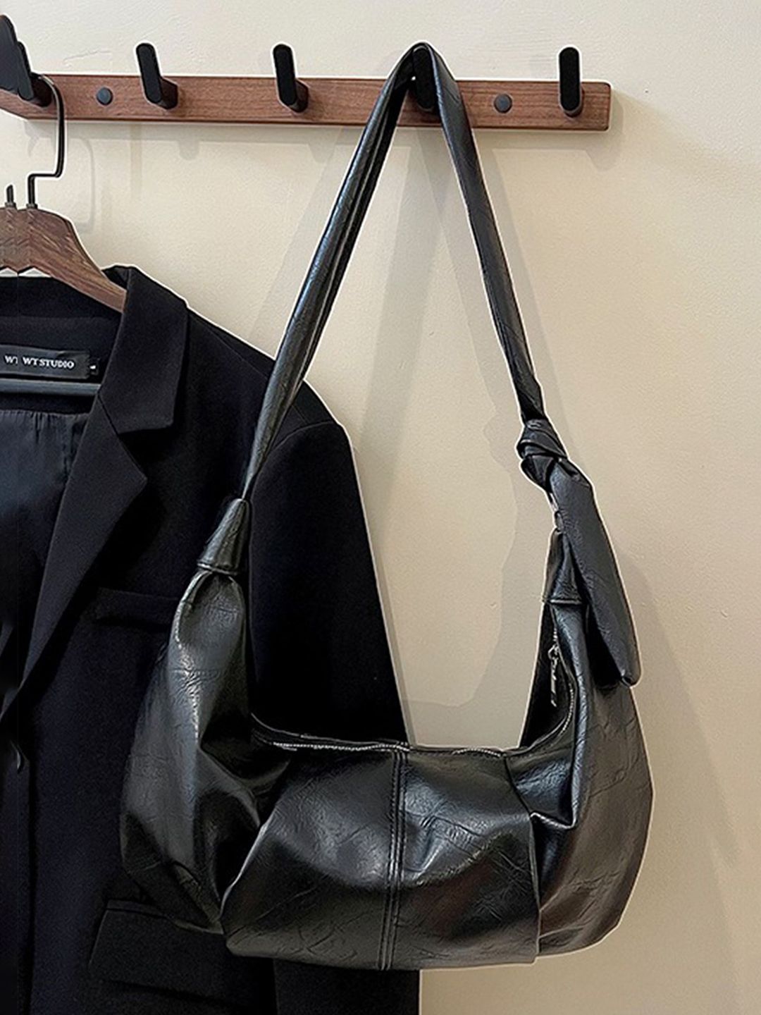 LULU & SKY Women Solid Structured Shoulder Bag-image-10