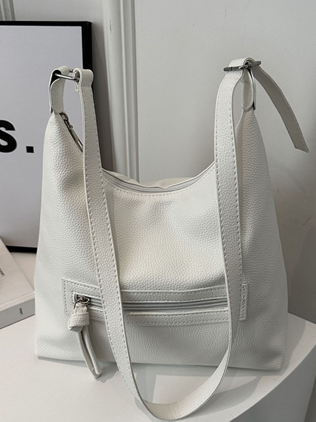 LULU & SKY Women Textured Structured Shoulder Bag-image-18