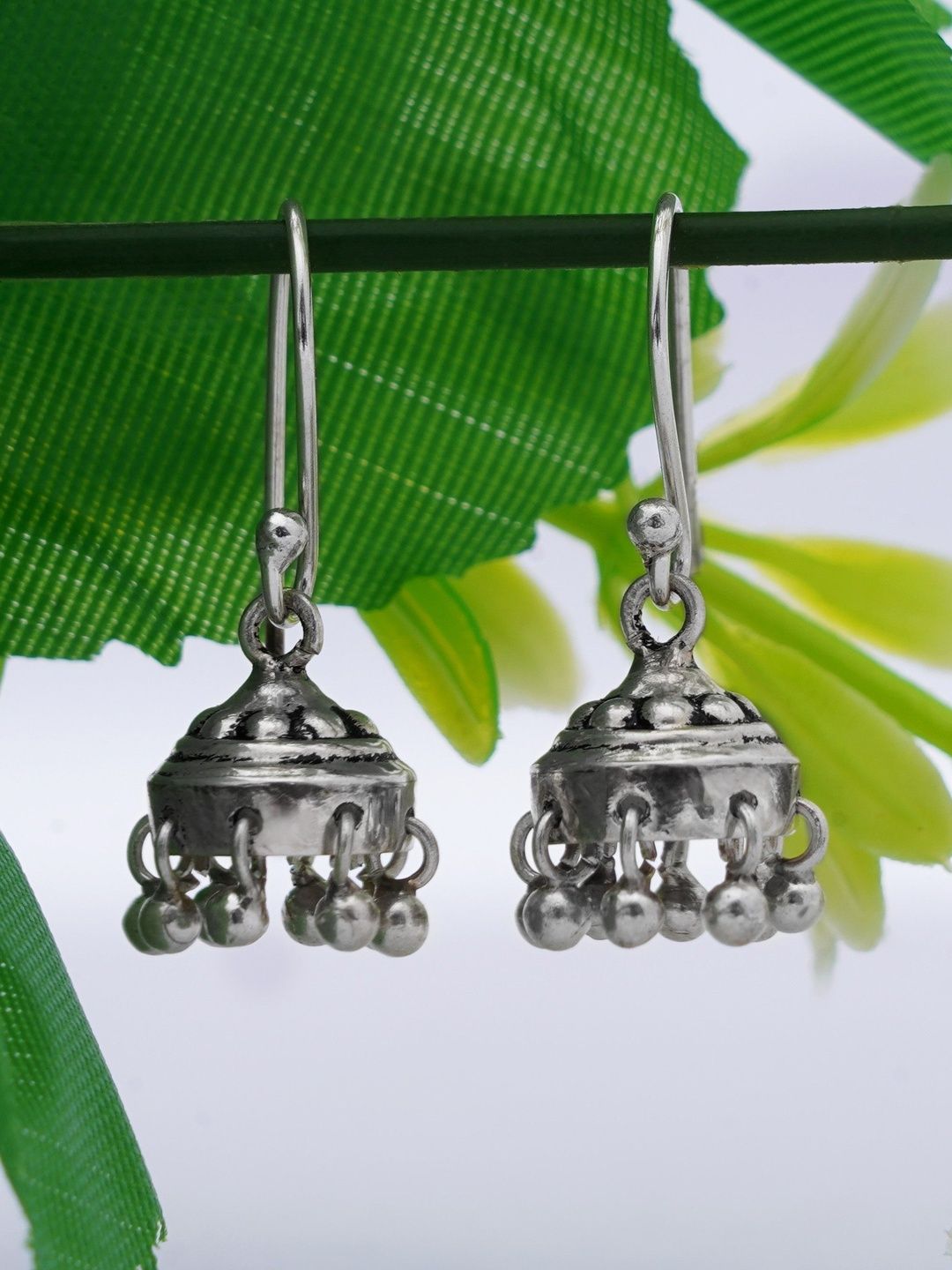FUSIONARI Dome Shaped Jhumkas Earrings-picture-58