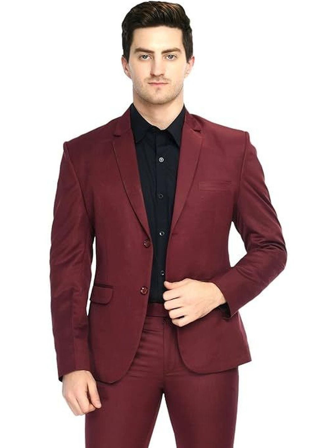 KSH Trrendz Men Regular Fit Notched Lapel Long Sleeves Single Breasted Blazer-picture-36