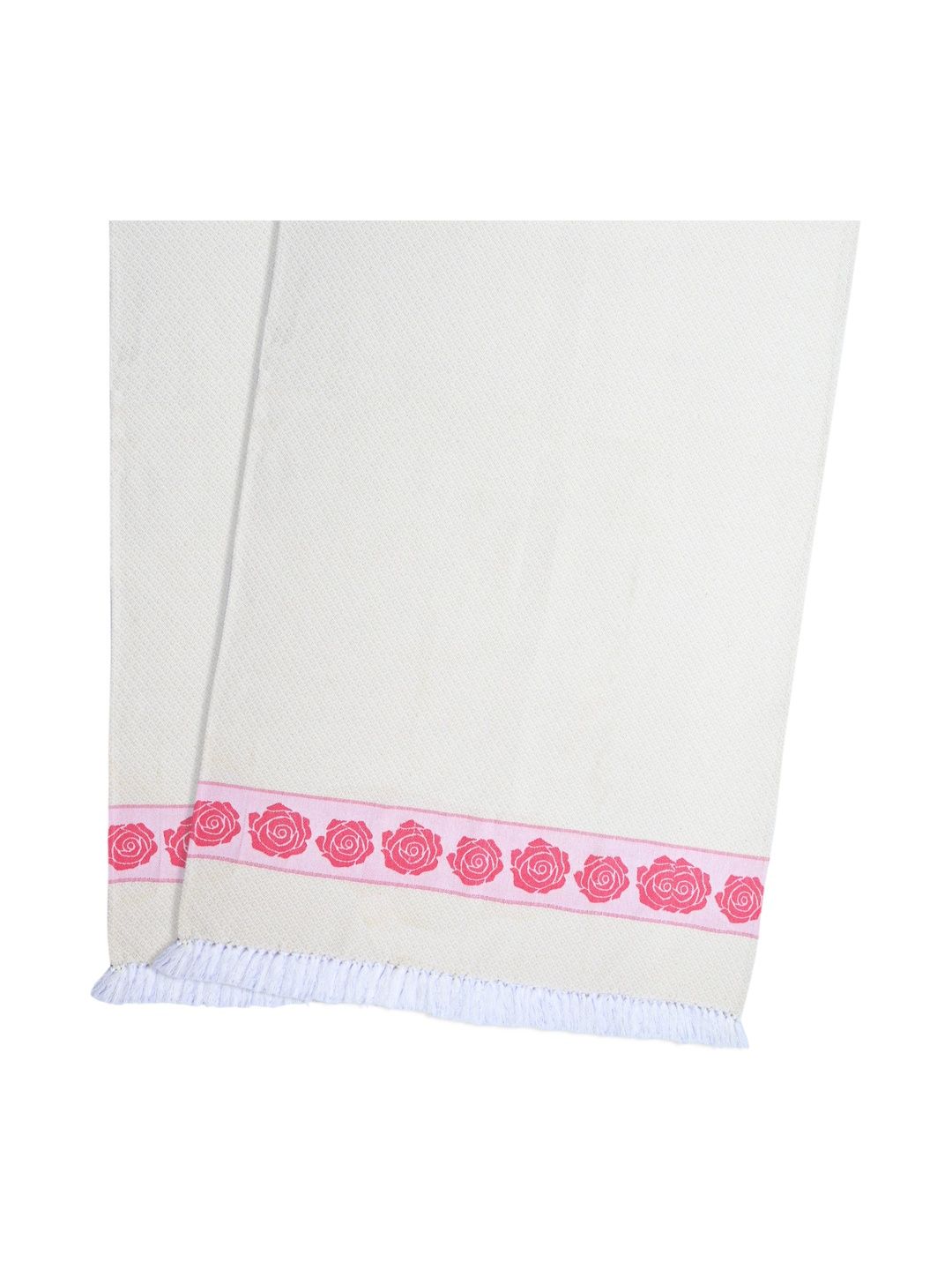 Saral Home Pink & White 2 Piece Printed Cotton 400 GSM Towel Set-picture-30
