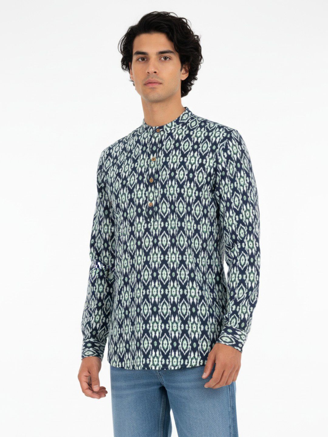 Anouk Rustic Geometric Printed Kurta-picture-44