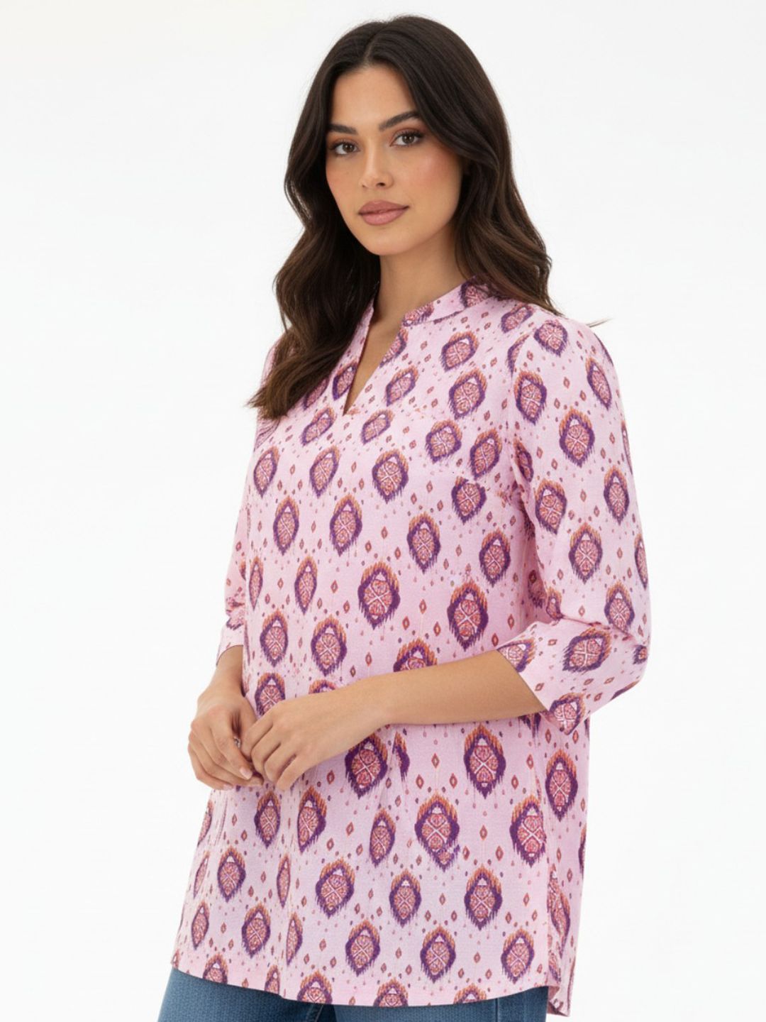 Anouk Rustic Ethnic Geometric Printed Kurti-image-34