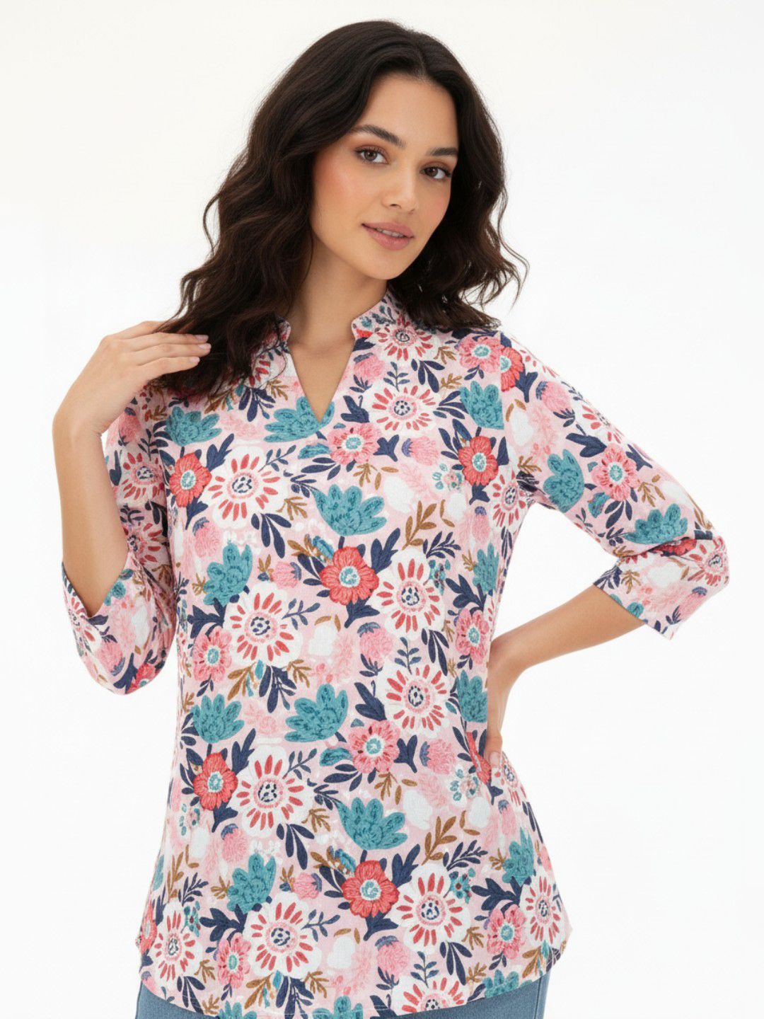 Anouk Rustic Floral Printed Kurti-picture-34