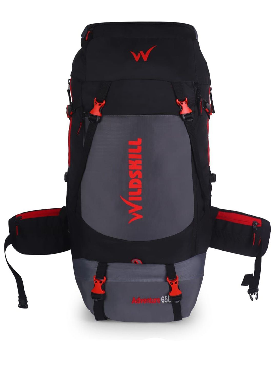 WILDSKILL Unisex Brand Logo Backpack with Compression Straps-picture-36