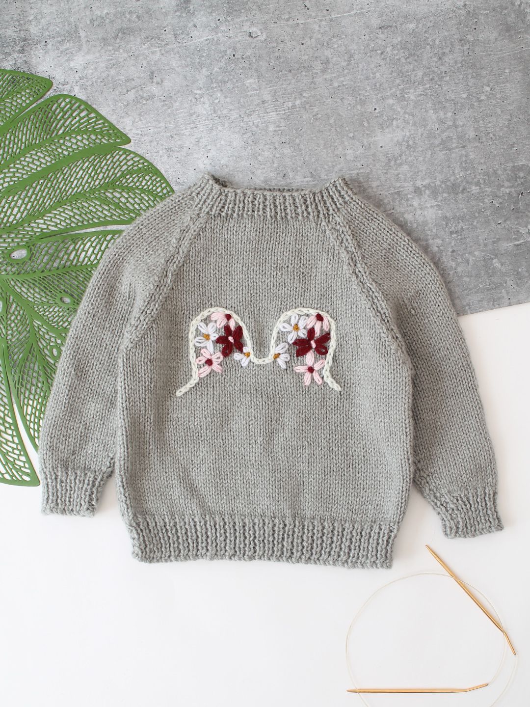 Woonie Unisex Kids Floral Pullover with Embroidered Detail-picture-37