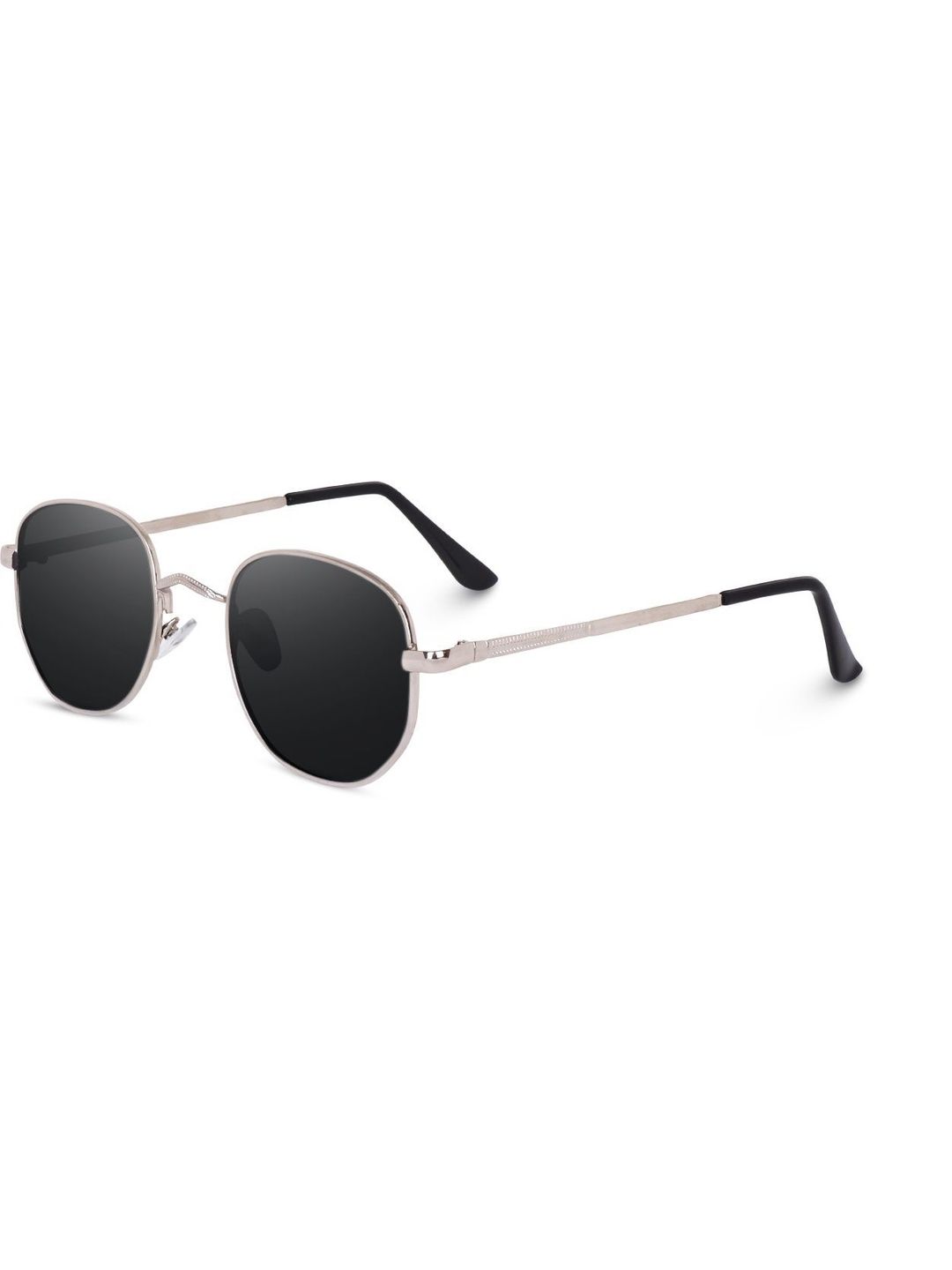HAYDEN haiza Unisex Black Lens & Black Round Sunglasses with-image-27