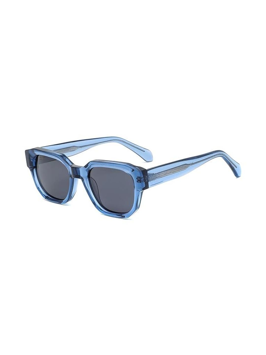 AUGEN Unisex Black Lens & Blue Square Sunglasses with-picture-10