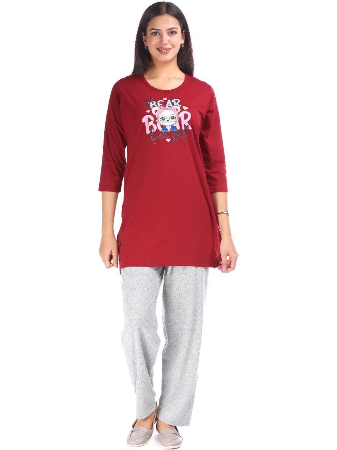 E-MAX Women Printed Night suit-picture-17