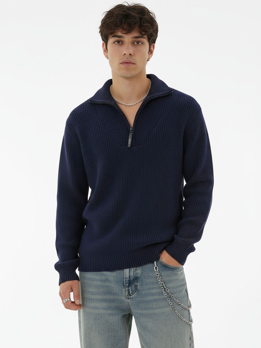 glitchez Ribbed Relaxed Fit Pullover-picture-17