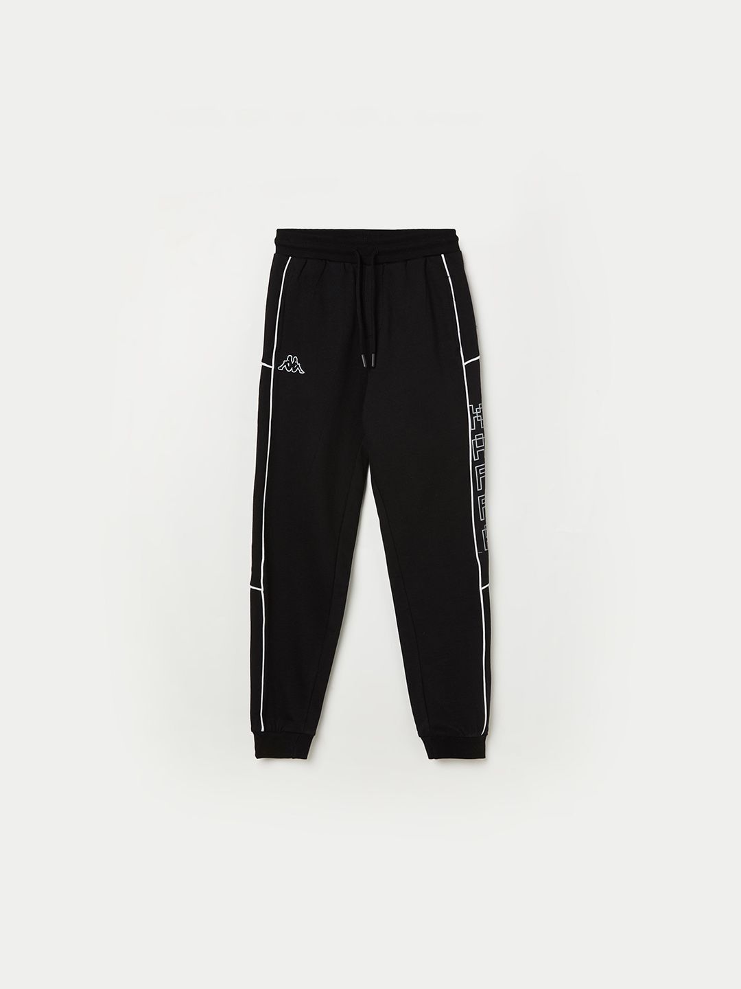 Kappa Boys Striped Regular Fit Pure Cotton Mid-Rise Joggers-picture-52