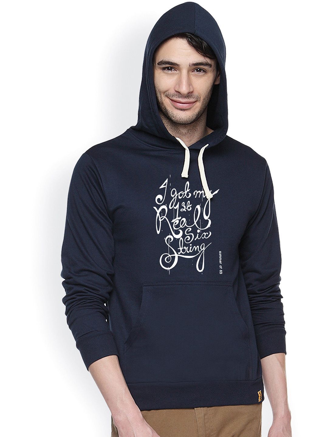 Campus Sutra Men Printed Hooded Sweatshirt-image-31