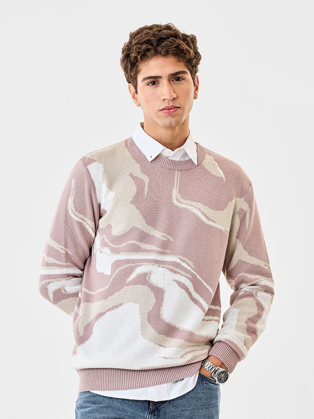 Snitch Men Printed Pullover