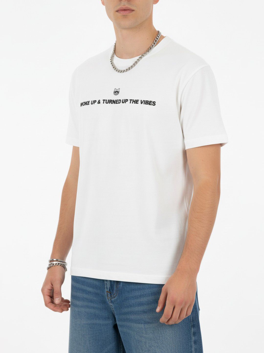 glitchez Typography Printed Relaxed Fit T-shirt-picture-45