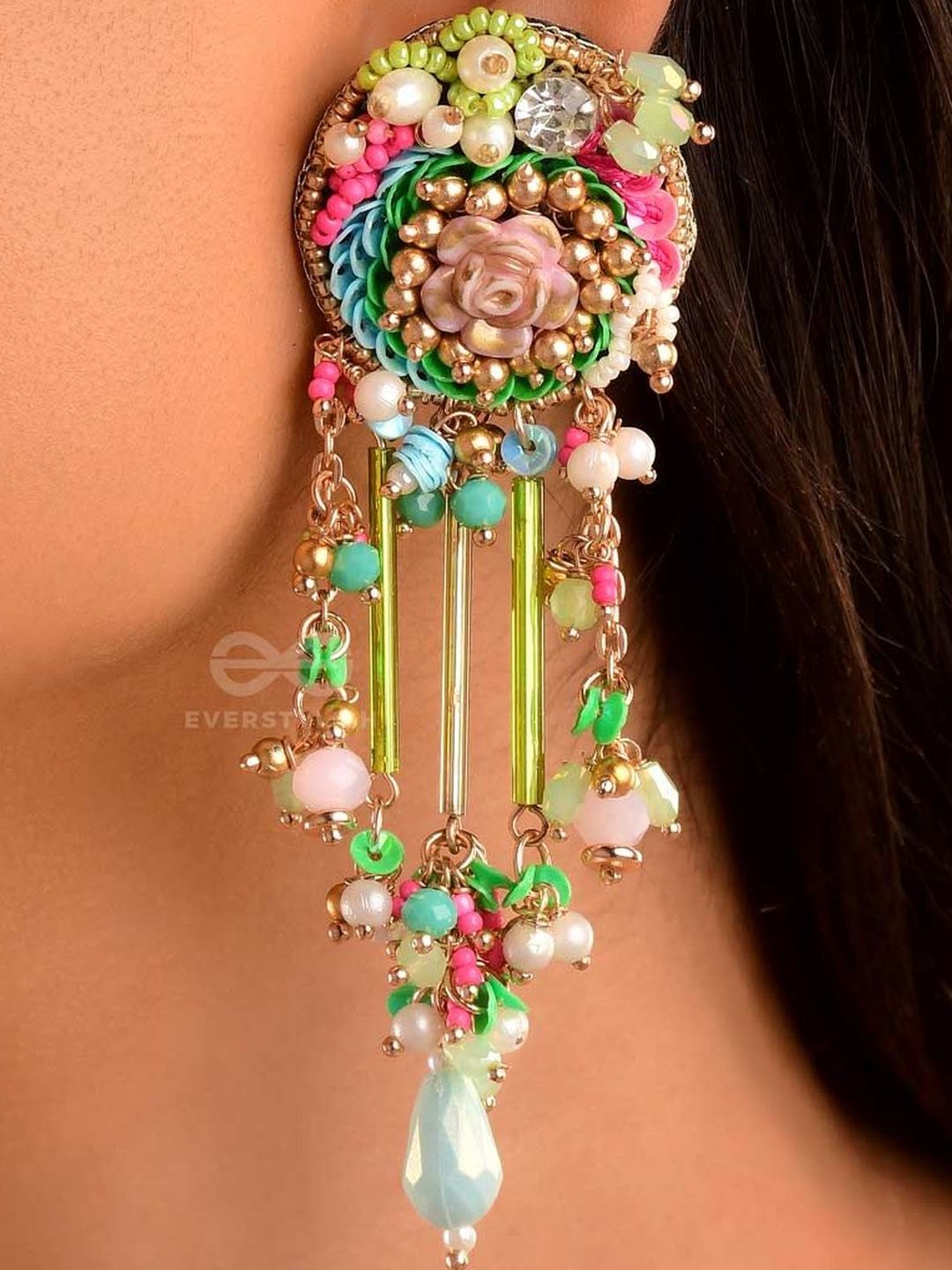 EVERSTYLISH Floral Drop Earrings-picture-19