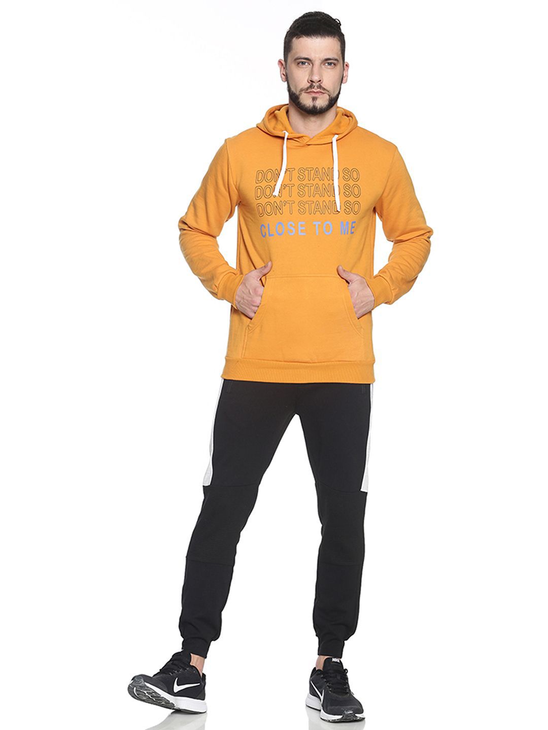 Campus Sutra Men Printed Hooded Sweatshirt-image-47